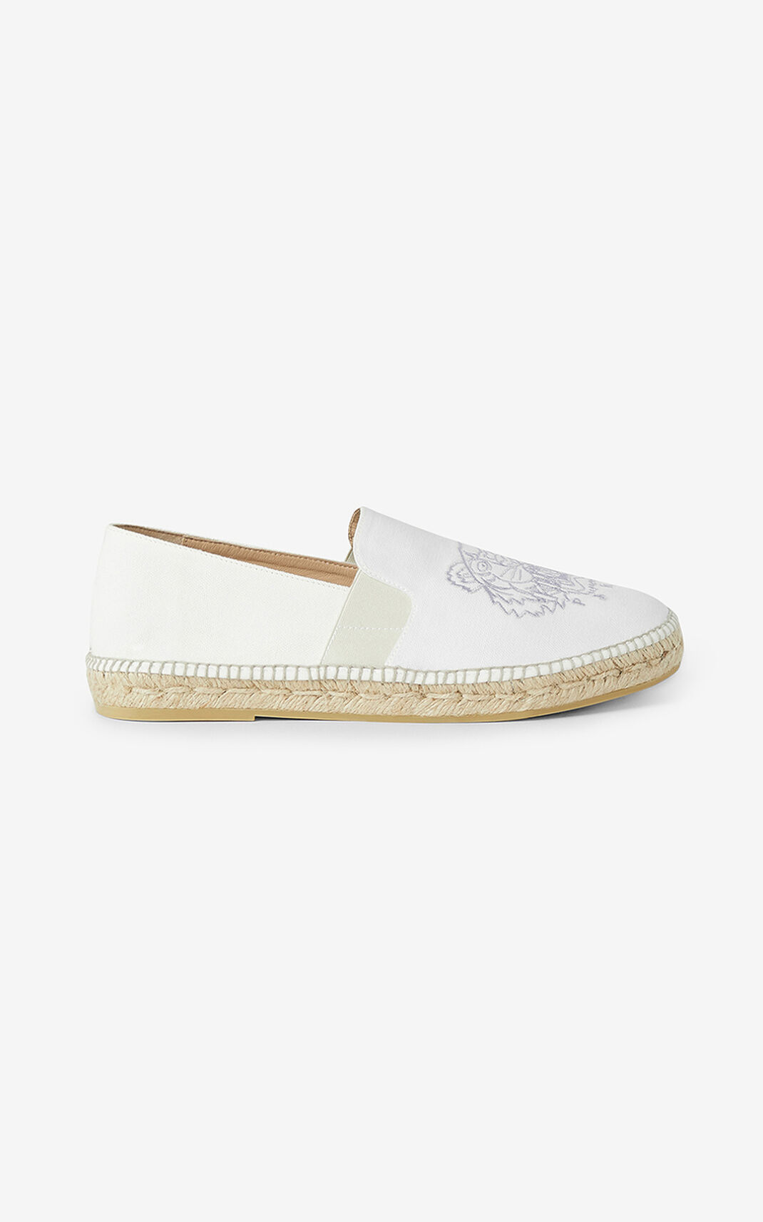 Kenzo Tiger elasticated Vászon Espadrilles Női Fehér | ID.277620